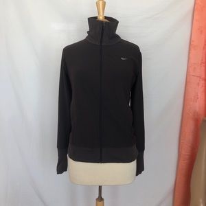 Nike Fit Dry Black Full Zip Running Jacket Lightweight Size Medium